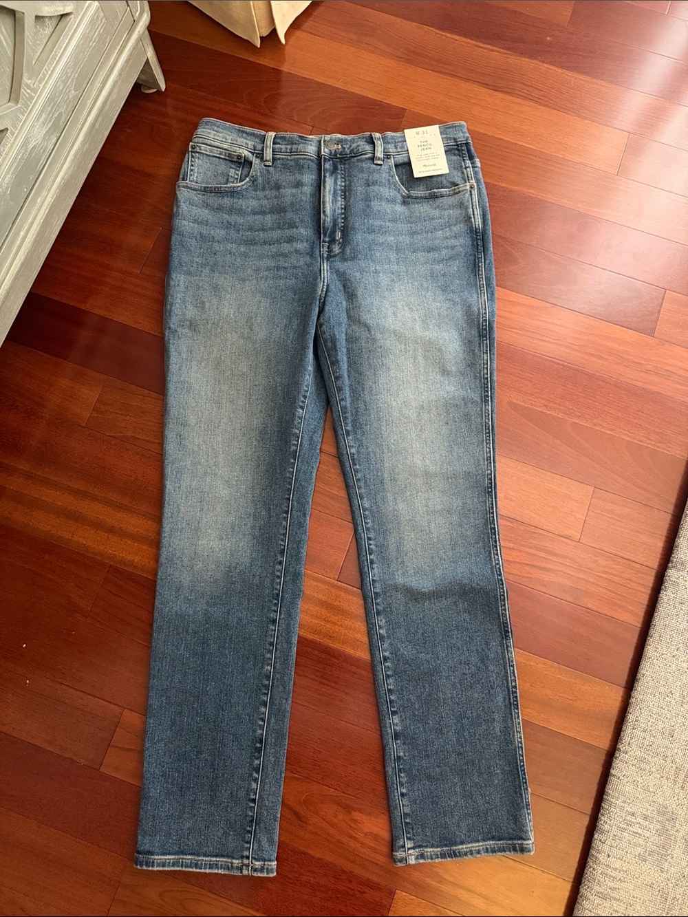 Madewell Women's Straight-Leg Jeans in Medium Blue Wash